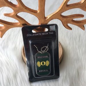 NWT Oregon Ducks Tag Necklace